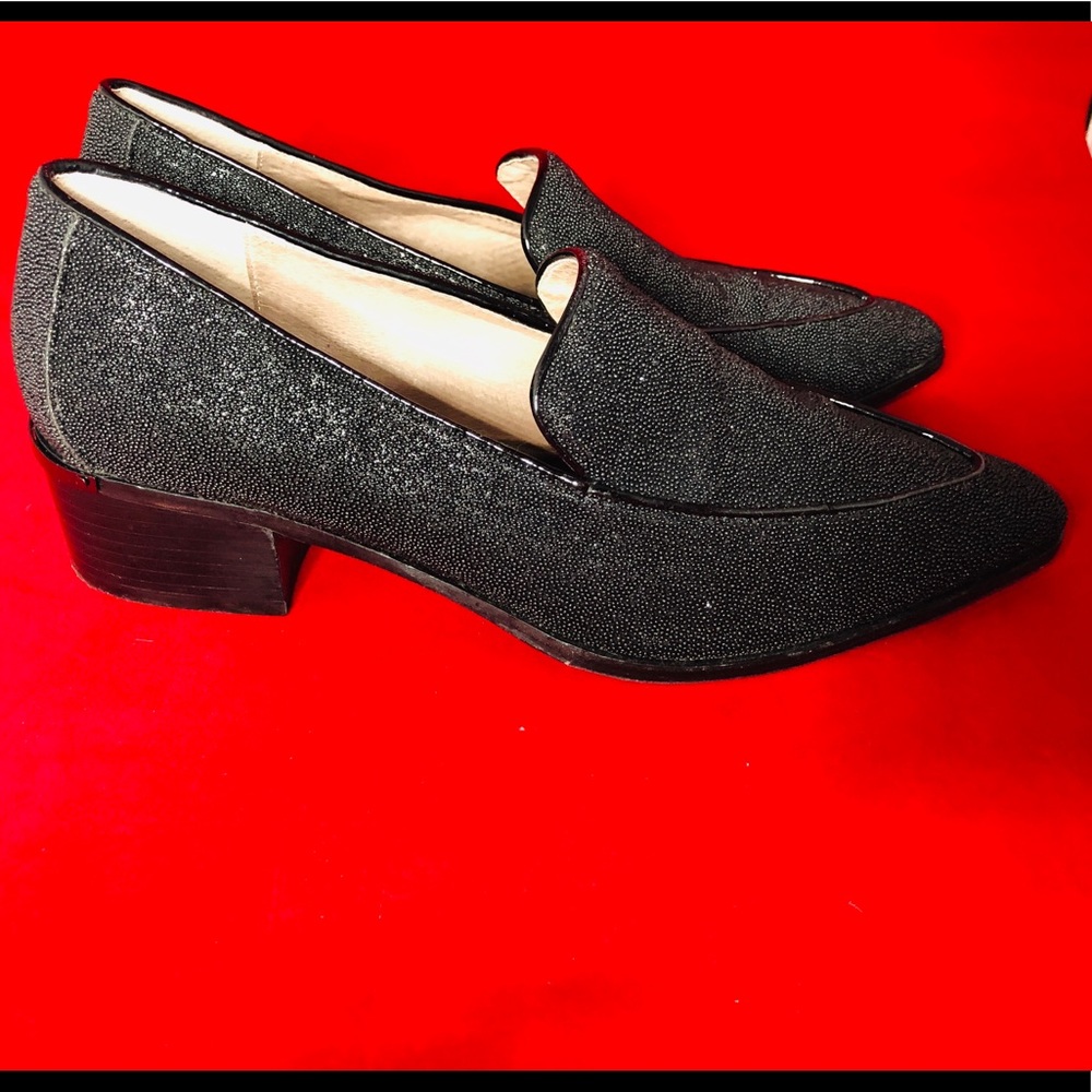 Donald J Pliner Studded Black Loafers